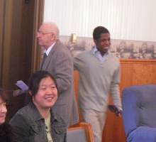 Getting ready for the service to start