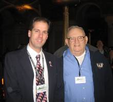 Pastor Brett with a senior saint